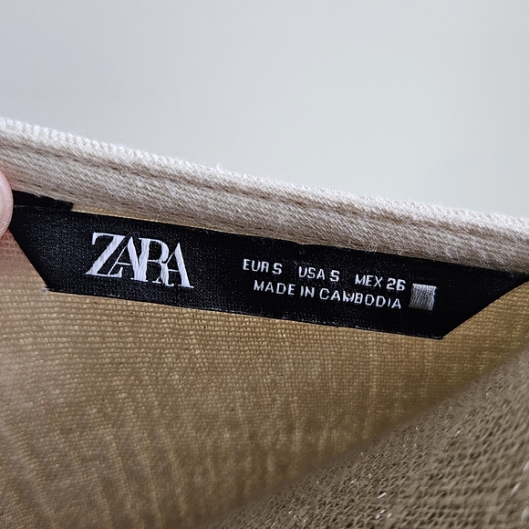 Zara Beige and Black Knit Cardigan - Picture 5 of 7